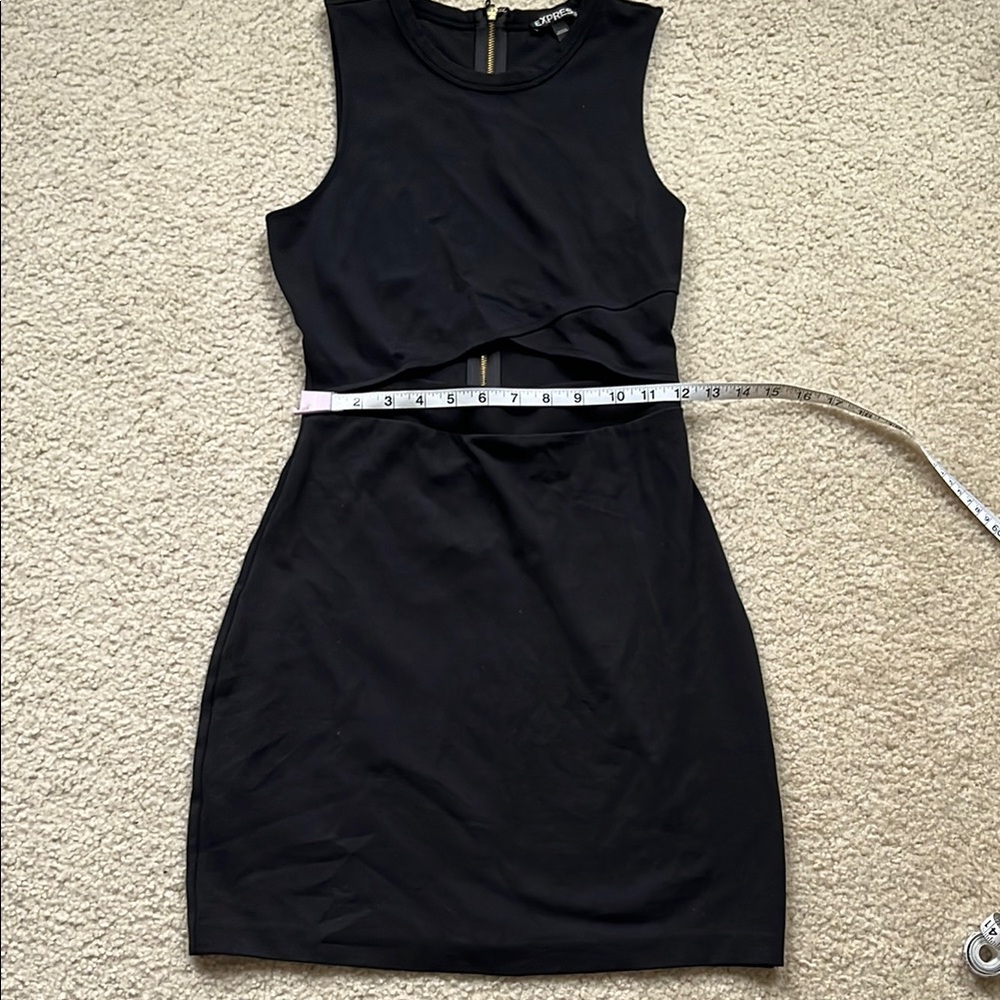 EXPRESS Black Cutout Mini Dress